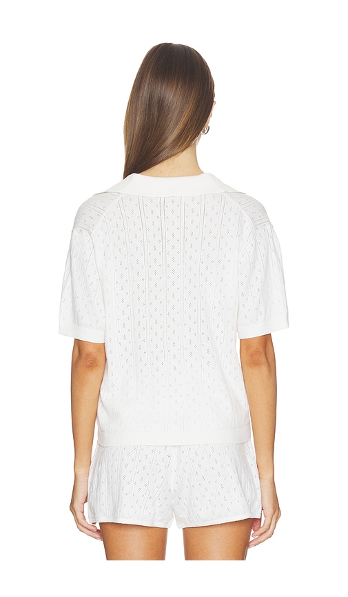  Soft Goat Piqué-oberteil Pointelle In White. Größe Xs. Also In Xl, S, M. 