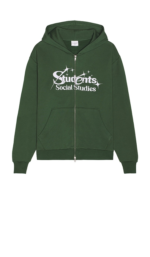 Students Golf Rising Stars Fleece Zip Hoodie In Green