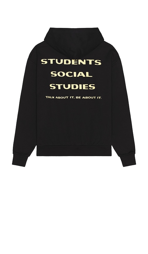 Students Golf Social Studies Fleece Pullover Hoodie In Black
