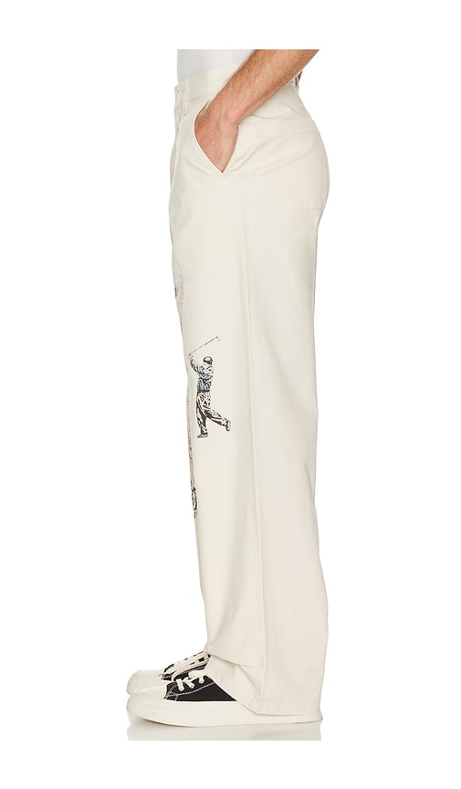  Students Golf Francis Work Pants In Cream. Size 30. Also In 32, 36. 