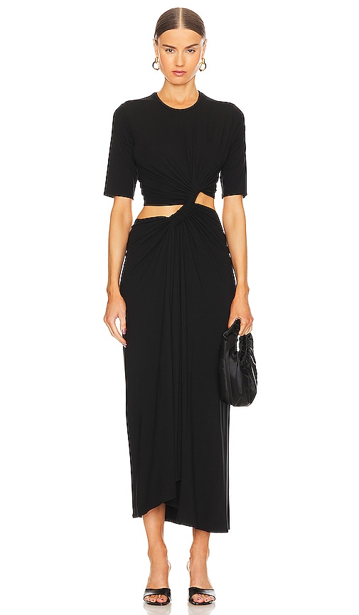 Sid Neigum Double Loop Knit Dress in Black