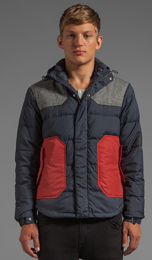 Colorblock Down Jacket