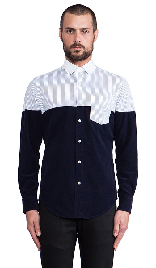 Contrast Top Stripe Shirt