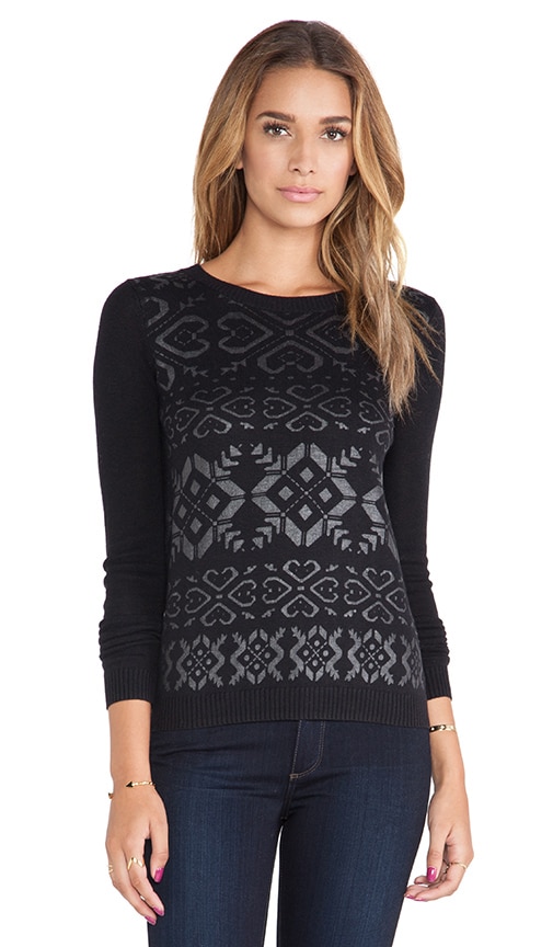 Coated Fairisle Printed Pullover