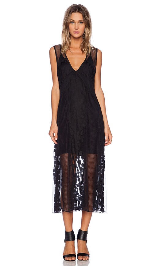 Shakuhachi Avalon Mash Dress in Black