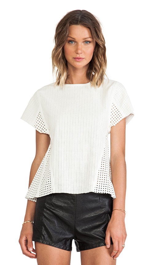 Lattice Leather Shirt