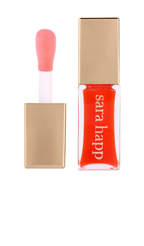 sara happ Cushion Kiss Lip Oil in Cherry.