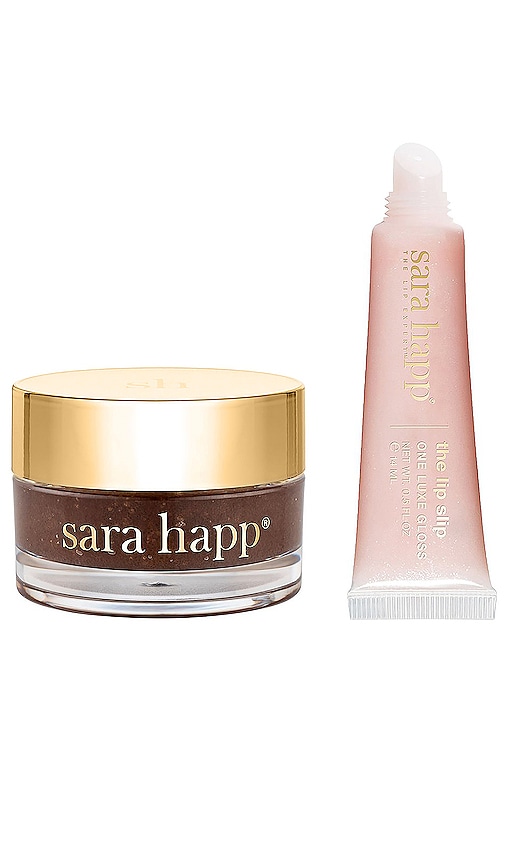 Sara Happ Let's Glow: Lip Scrub & Shine Kit In Beauty: Na