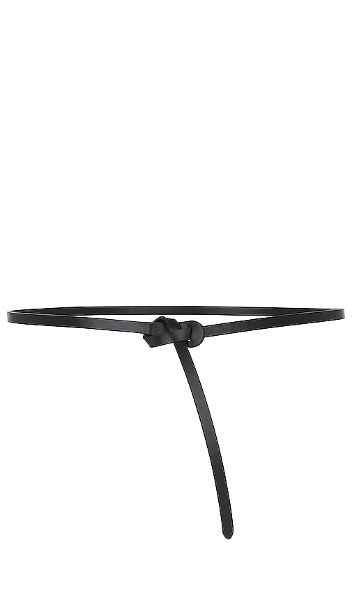 SHASHI Knot Wrap Belt in Black