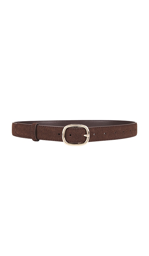 Kelly Oval Buckle Belt in Brown.