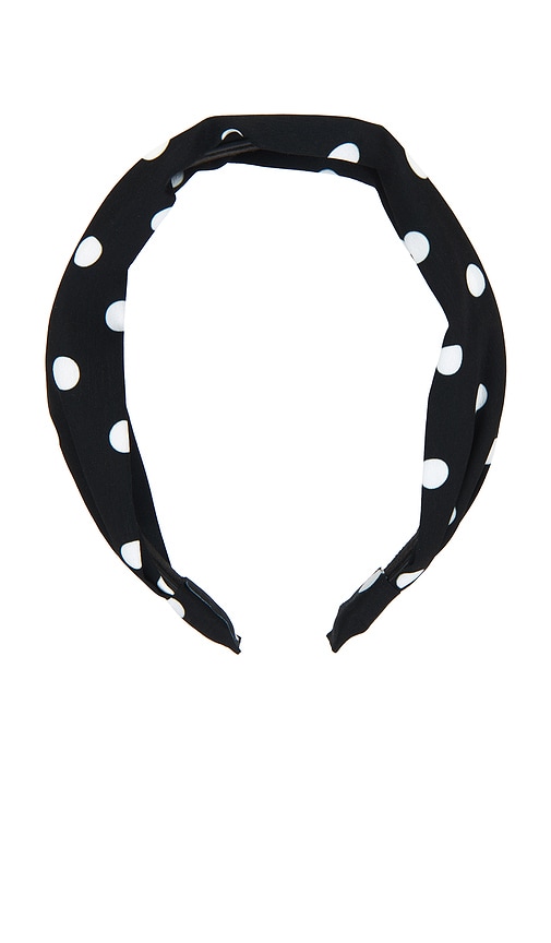 Dot Headband in Black.