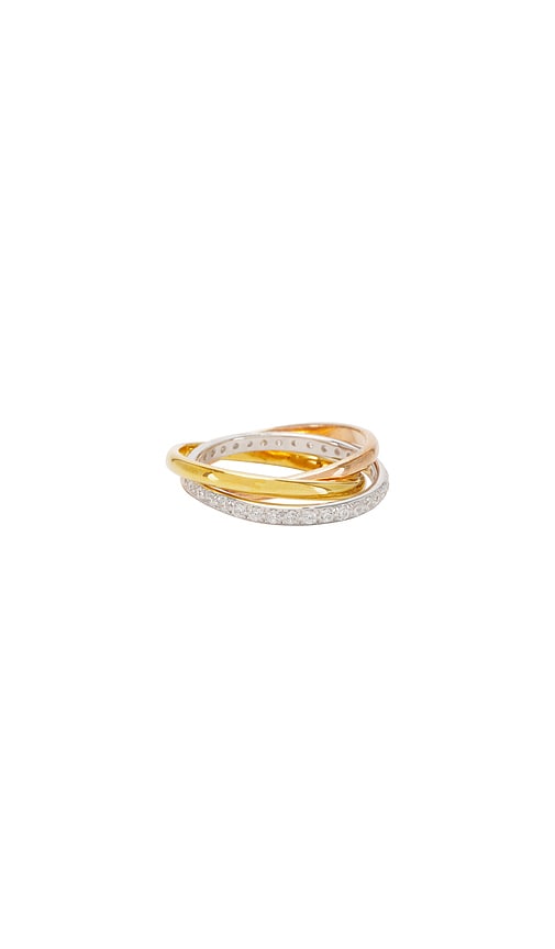  Shashi Ring Vera Pave In Metallic Gold,metallic Silver. Größe 5. Also In 6, 8. 