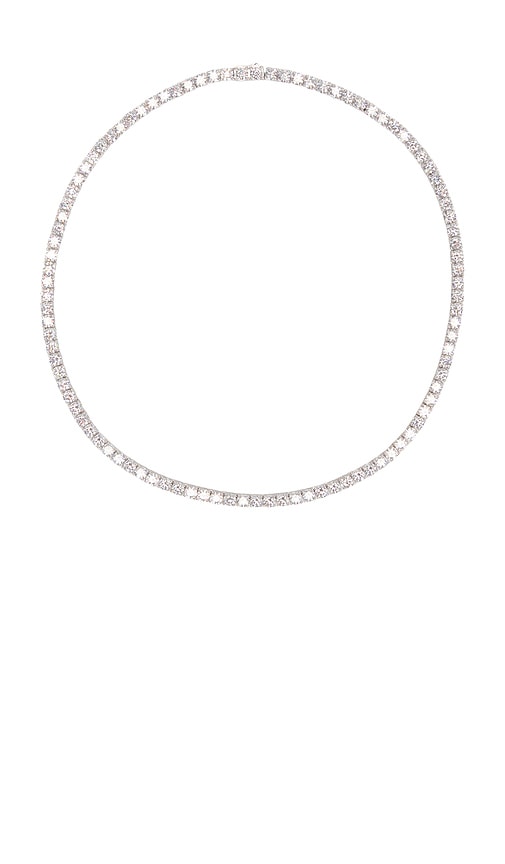 SHASHI Sophie Diamond Necklace in Silver REVOLVE