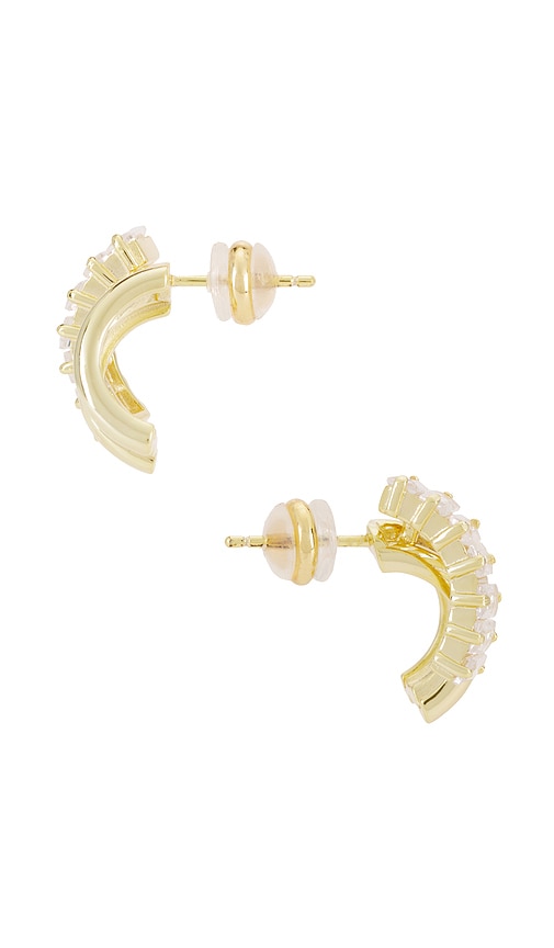 Shop Shashi Grace Diamond Earring In 金色