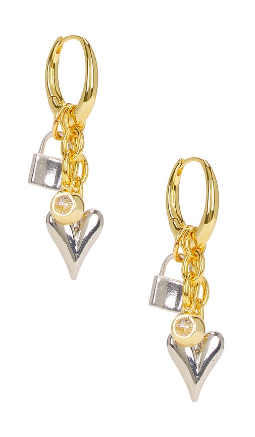 SHASHI Katerina Charm Earring in Gold