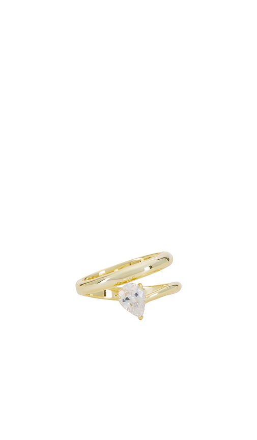 Shop Shashi Asymmetrical Kamila Ring In 골드