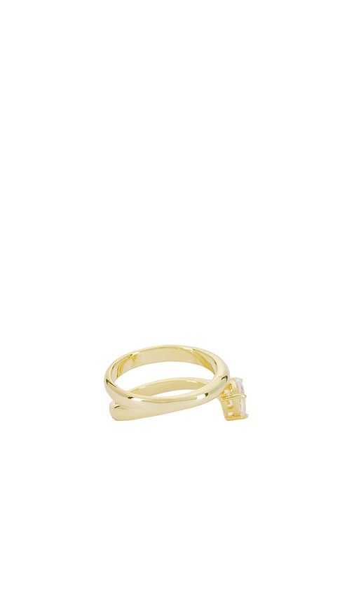 Shop Shashi Asymmetrical Kamila Ring In 골드