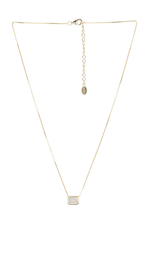 Emerald Cut Bezel Necklace
