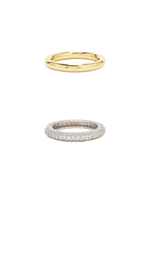  Shashi Ring-set Lucite In Metallic Gold. Größe 6. Also In 5. 