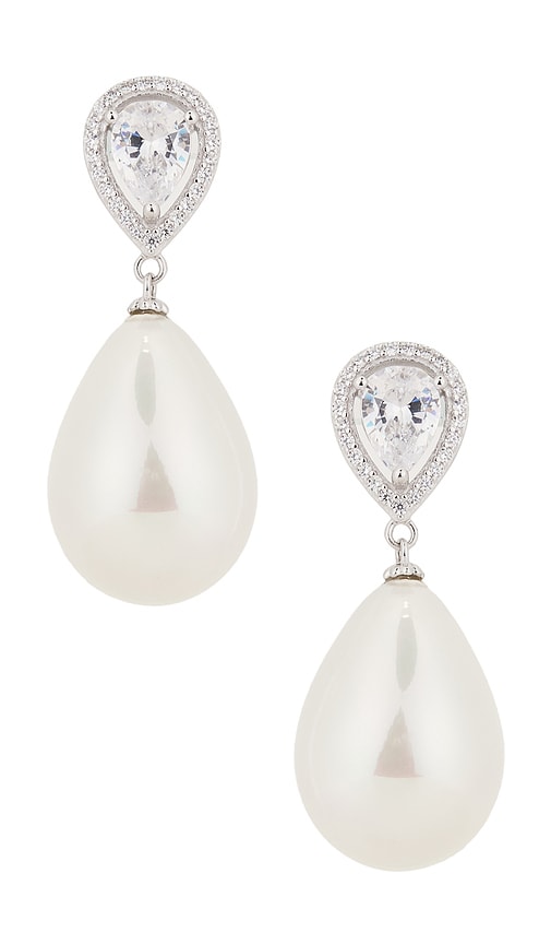 【SHASHI】Bliss Earrings クリスタル 淡水パール セレモニー SHASHI Bliss Earrings | Shopbop