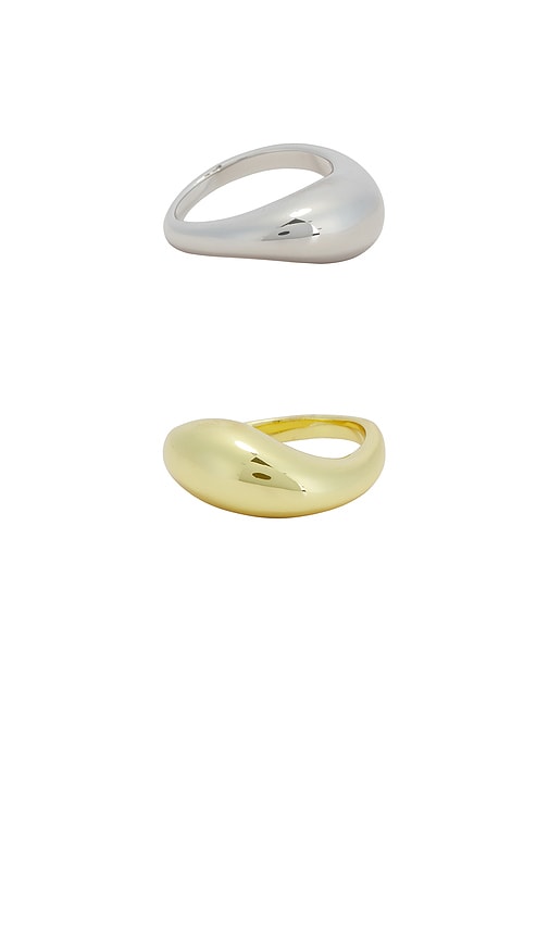 Shashi Wayne Ring Set In 金黄&银色