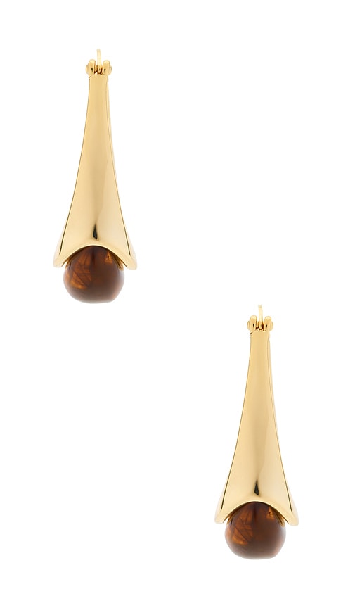  Shashi Ohrreifen Elysee In Metallic Gold. 