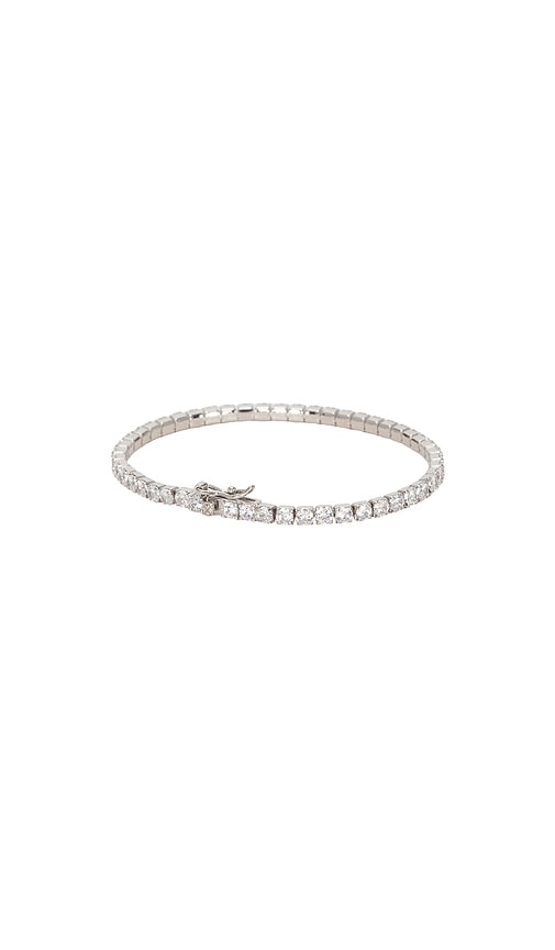  Shashi Armreif Line In Metallic Silver. 