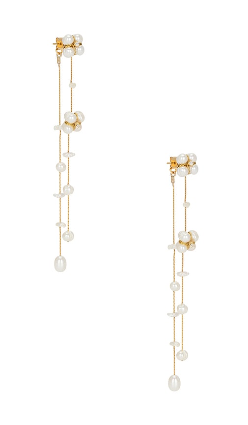 Juliette Earring in Metallic Gold.