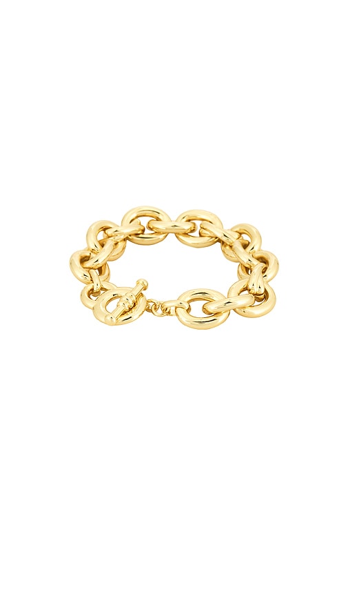 Anderson Toggle Bracelet in Metallic Gold.