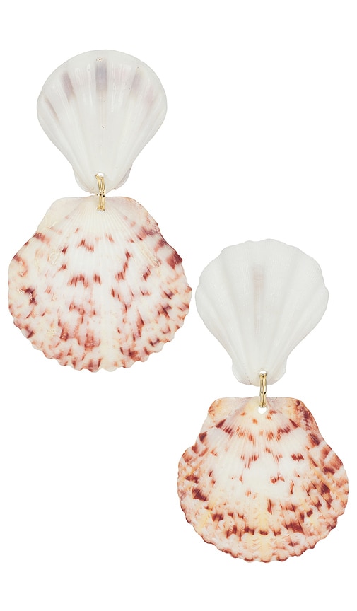 Pelicano Earring in White.