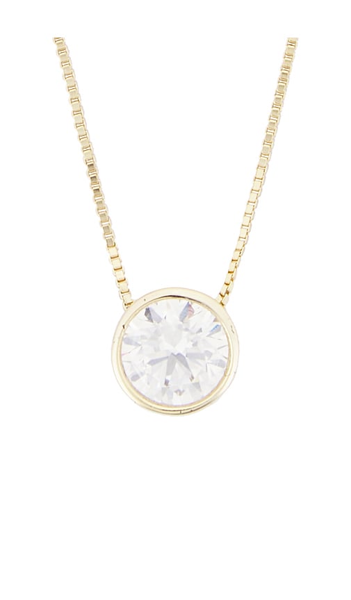 Shashi Bezel Necklace In Gold