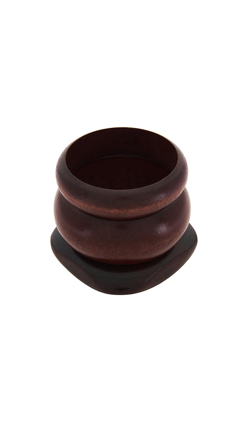 Shashi Jacques Bangle Cuff In Brown