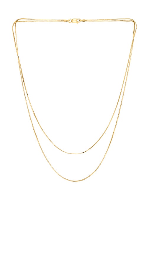 Shashi Line Necklace In Gold