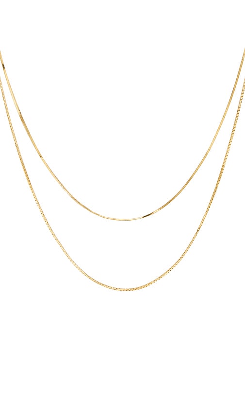 Shashi Line Necklace In Gold