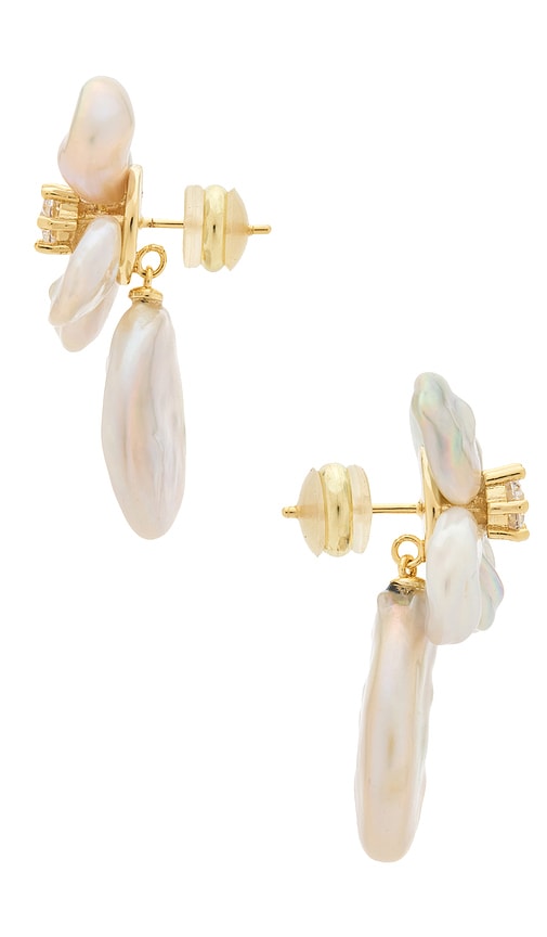 Shashi Fleur De Cleo Earring In White