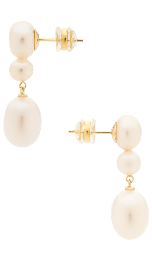 Shashi Bianca Drop Earring In White