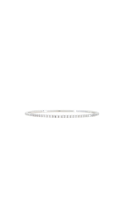 Shashi Micro Pave Hinge Bangle In White