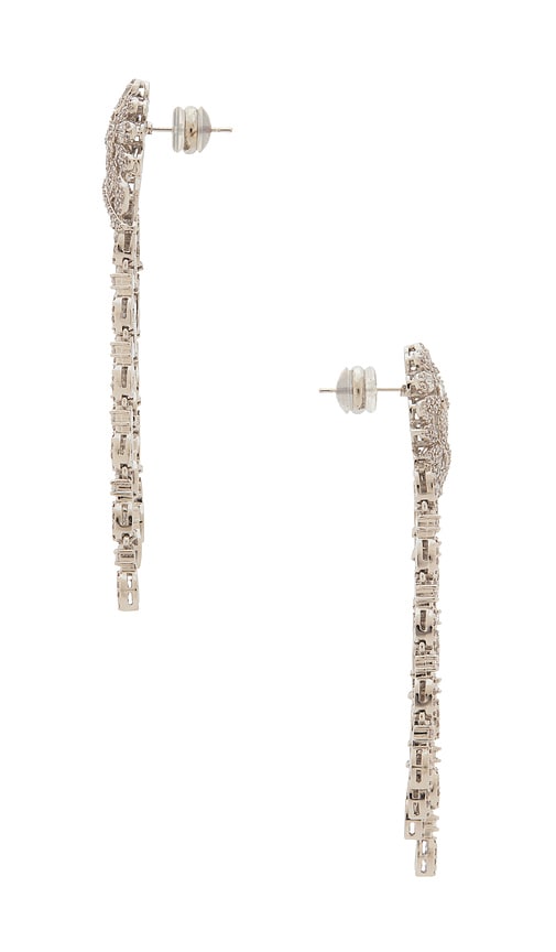Shashi Fleurir Drop Earring In Silver