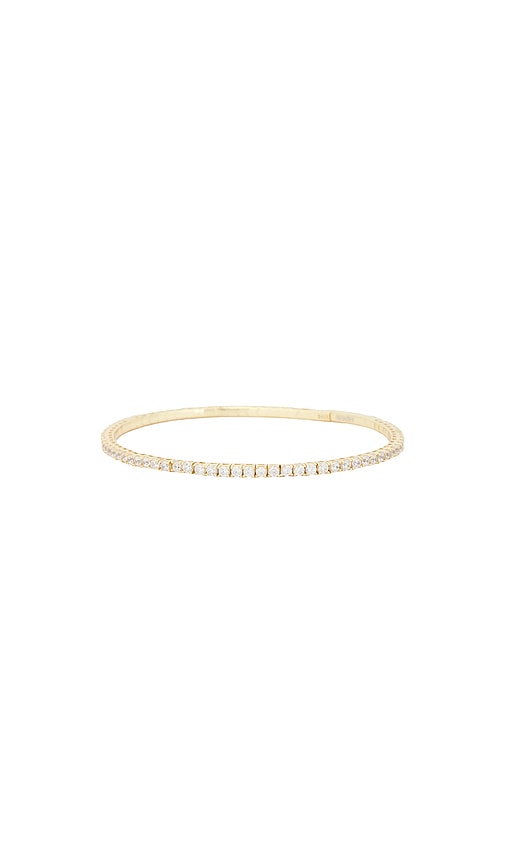 Shashi Bianca Flexi Bangle Bracelet In Gold