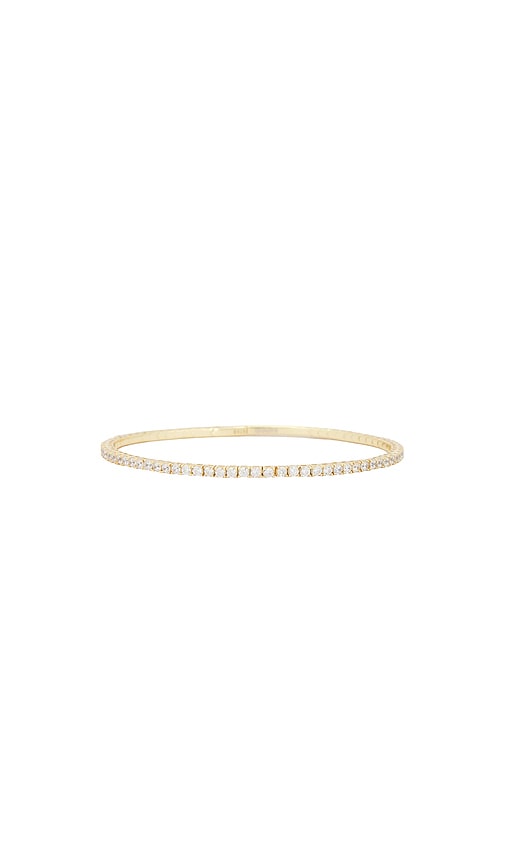 Shashi Bianca Flexi Bangle Bracelet In Gold