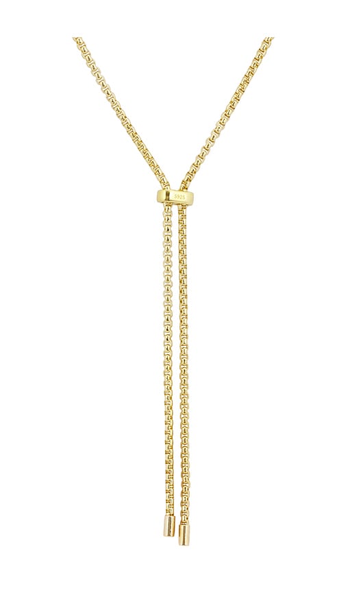  Shashi Bolo Chain Nacklece In Metallic Gold. 