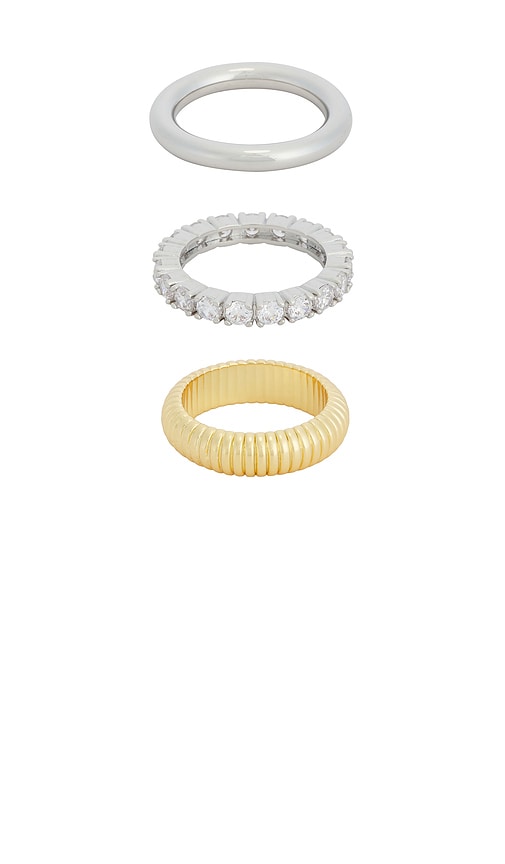  Shashi Ring Roux In Metallic Silver,metallic Gold. Größe 6. Also In 7, 8. 