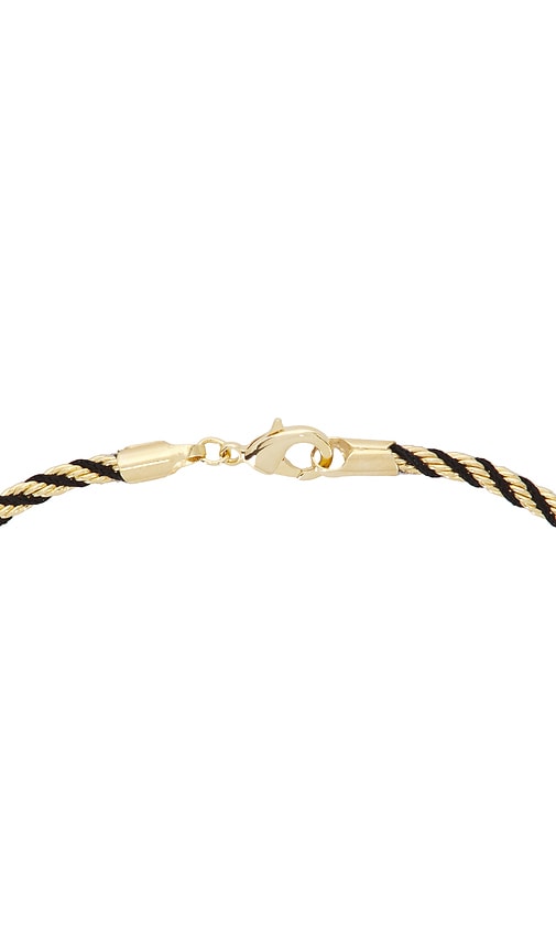  Shashi Halskette Duet In Metallic Gold,black. 