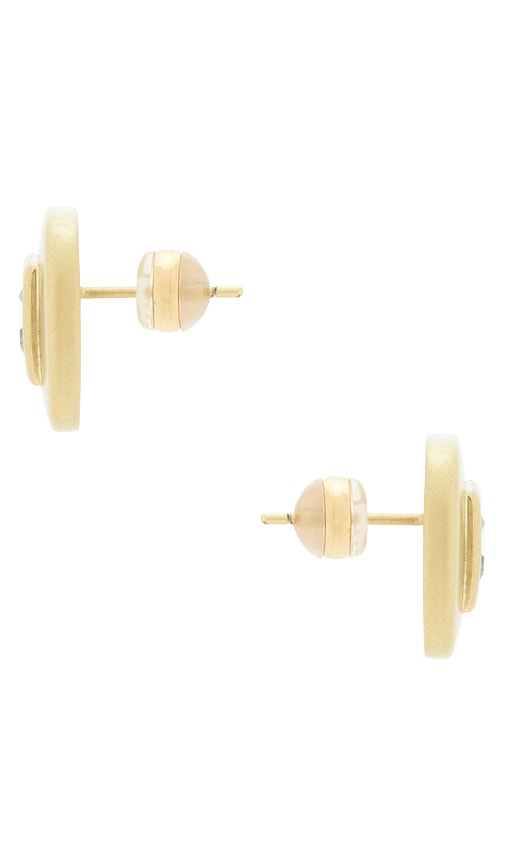 Shashi Reagan Square Studs In Gold