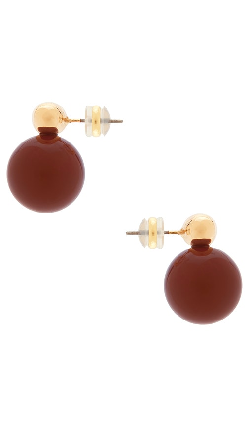  Shashi Alice Rouge Earring In Burgundy. 