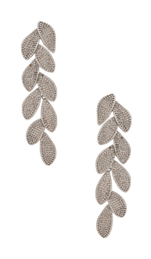 Shashi Lilietta Leaf Earring In Silver