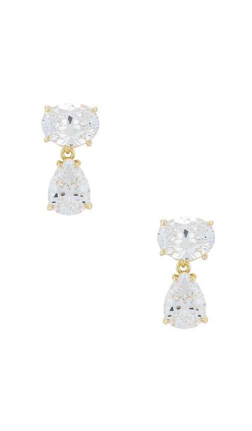 Oval Pear Drop Earring