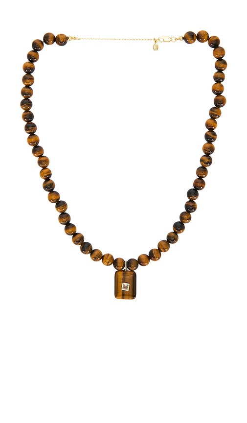 Gemstone Tiger Eye Pendant Necklace