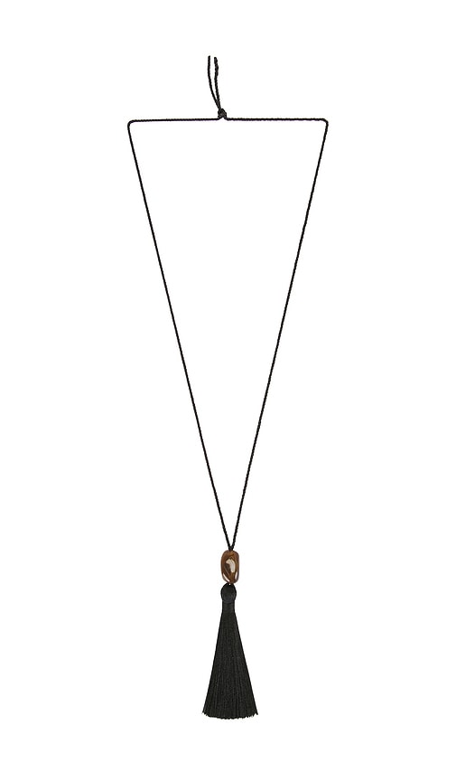 Maximes Tassel Necklace by Shashi NYC in Black