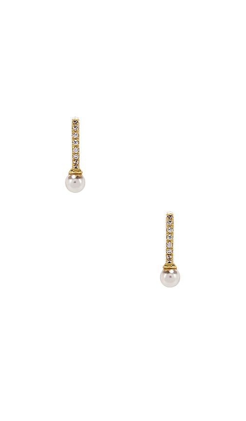 Pearl Huggie Earrings